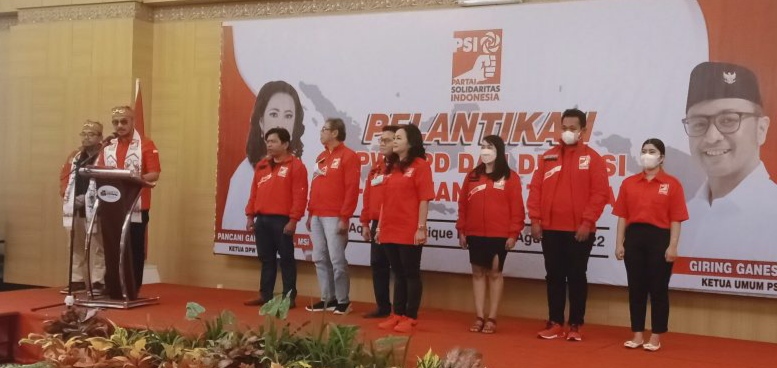 Giring Targetkan 40 Kursi Legislatif Bagi PSI Kalteng