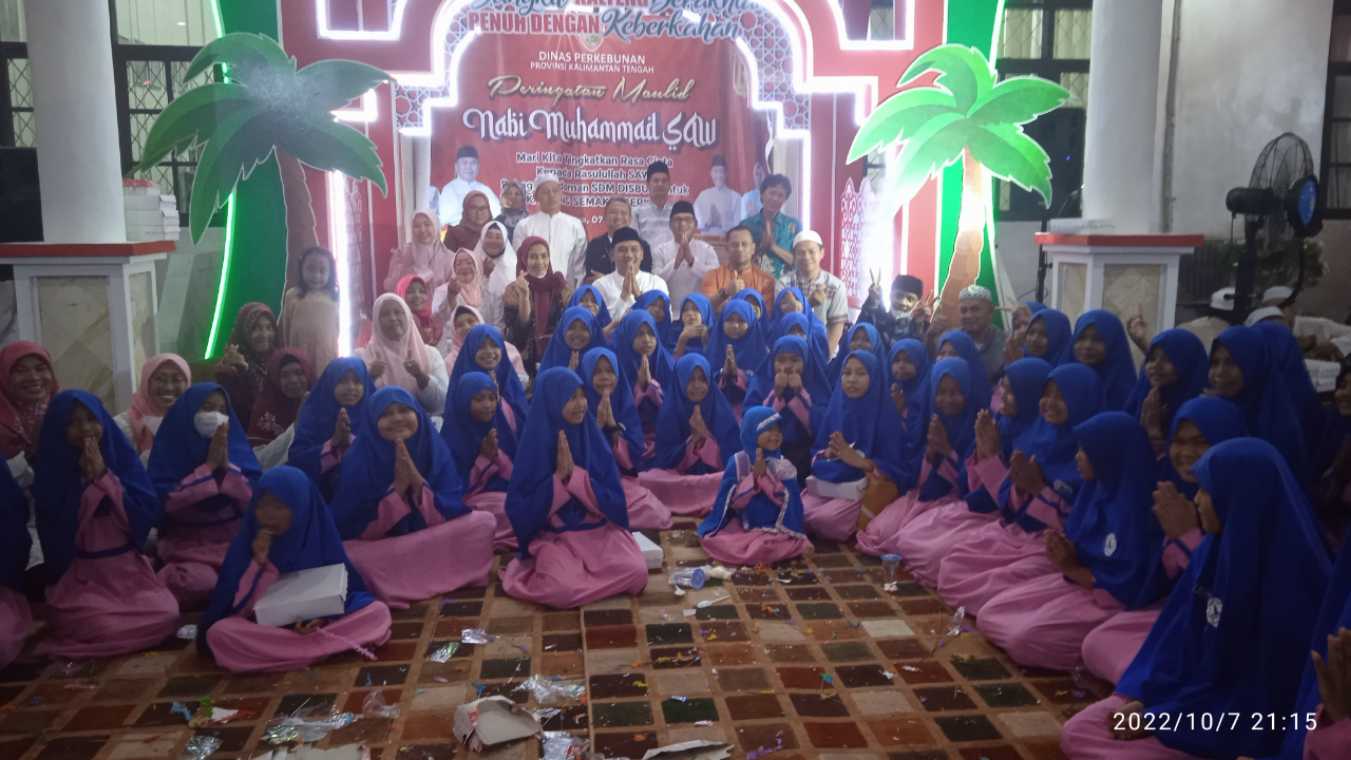 Disbun Kalteng Peringati Maulid Nabi Muhammad SAW 1444 H