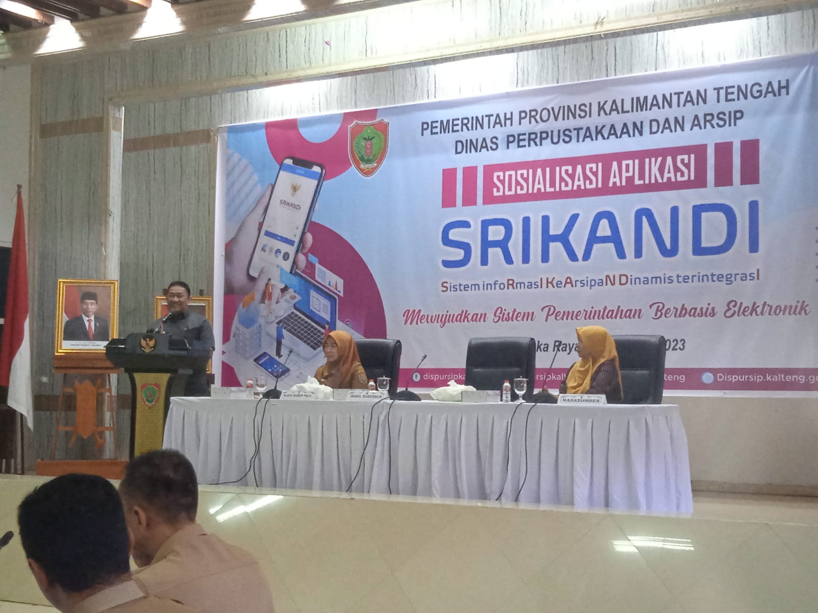 Dispursip Kalteng Sosialisasi Aplikasi SRIKANDI