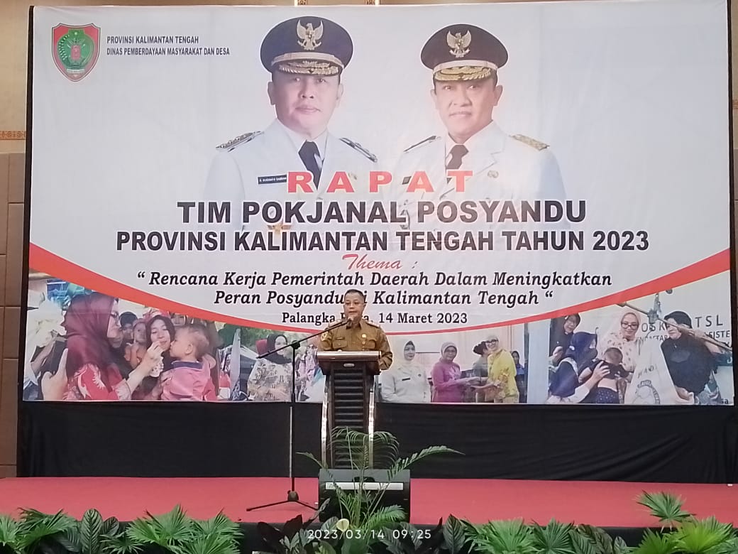 Dinas PMD Kalteng Rapat Tim Pokjanal, Upaya Kuatkan Peran Posyandu