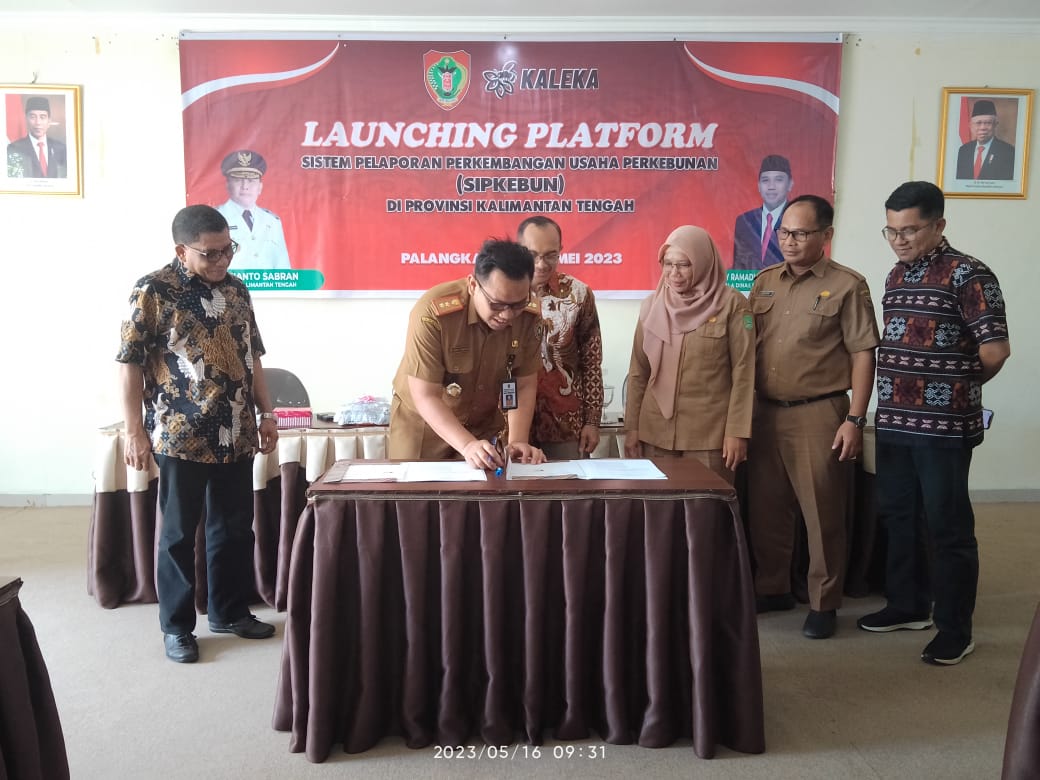 Disbun Kalteng Launching Aplikasi SIPKEBUN Untuk Mempermudah