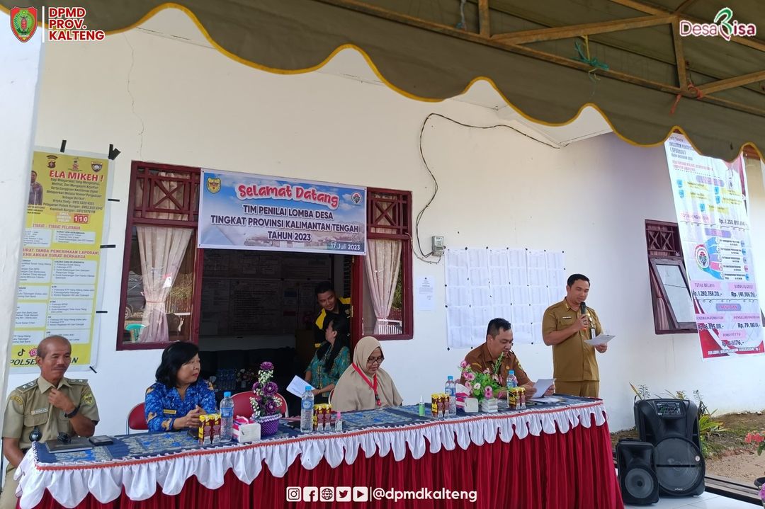 Tim Penilai Lomba Desa Tingkat Provinsi Klarifikasi Lapangan Ke Tumbang Malahoi