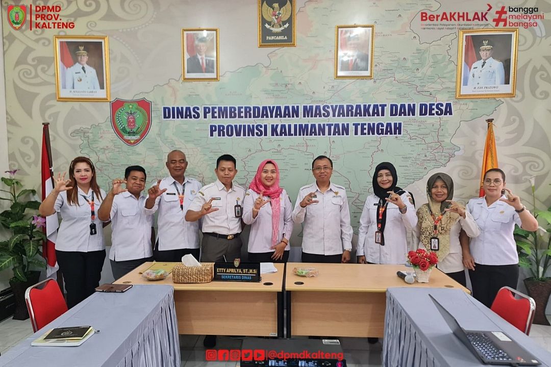 Komisi Informasi Lakukan Kordinasi Pada Dinas PMD Terhadap 5 Desa Perwakilan Kalteng