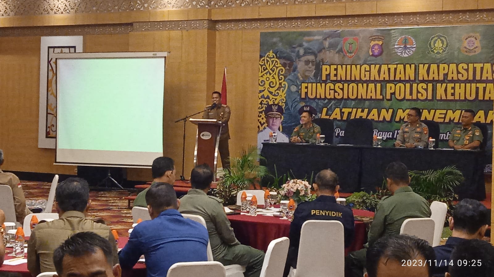Agustan Saining Buka Kegiatan Peningkatan Kapasitas Fungsional Polisi Kehutan