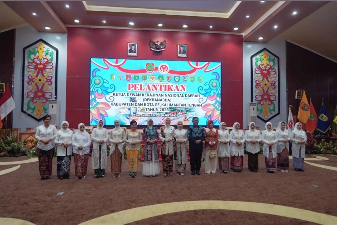 Wakil Gubernur Kalteng Hadiri Pelantikan Ketua Dekranasda Kabupaten/Kota