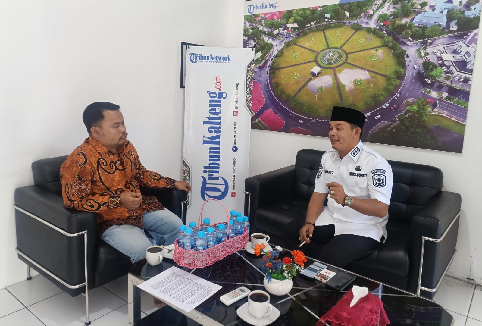 Silaturahmi ke Tribunkalteng, Wabup Mura Paparkan Rencana Strategis Lima Tahun