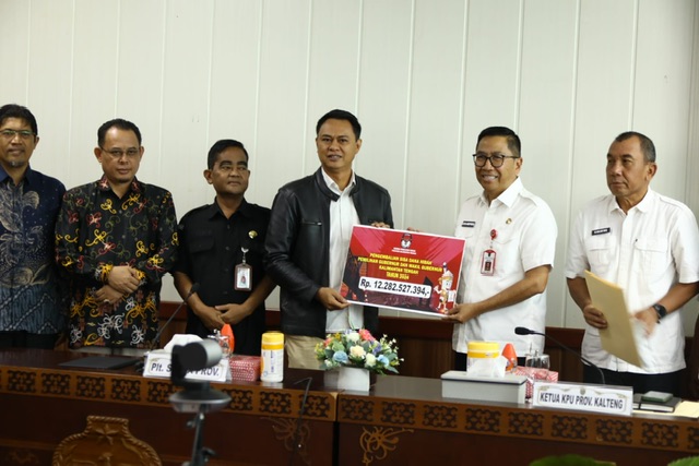 Pemprov Kalteng Terima Pengembalian Sisa Dana Hibah Pilkada 2024 dari KPU