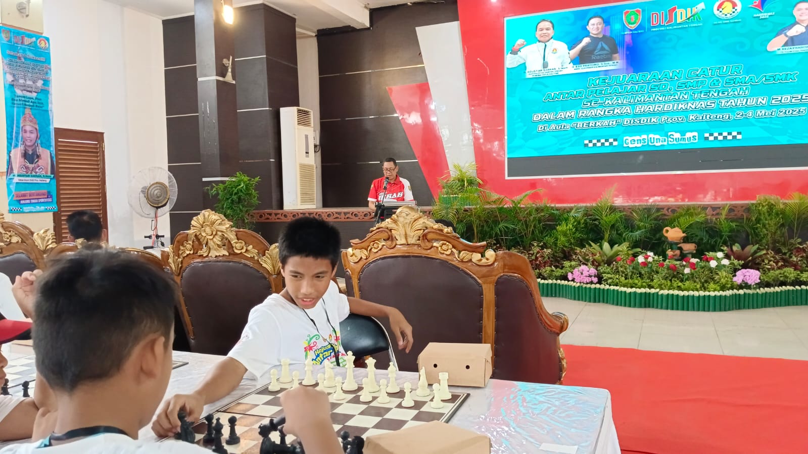 Kejuaraan Catur Antar Pelajar se-Kalteng Resmi Dibuka