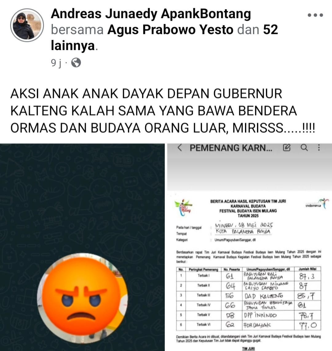 Simak, Isi Unggahan Andreas Junaedi Terkait Penjurian Karnaval Budaya