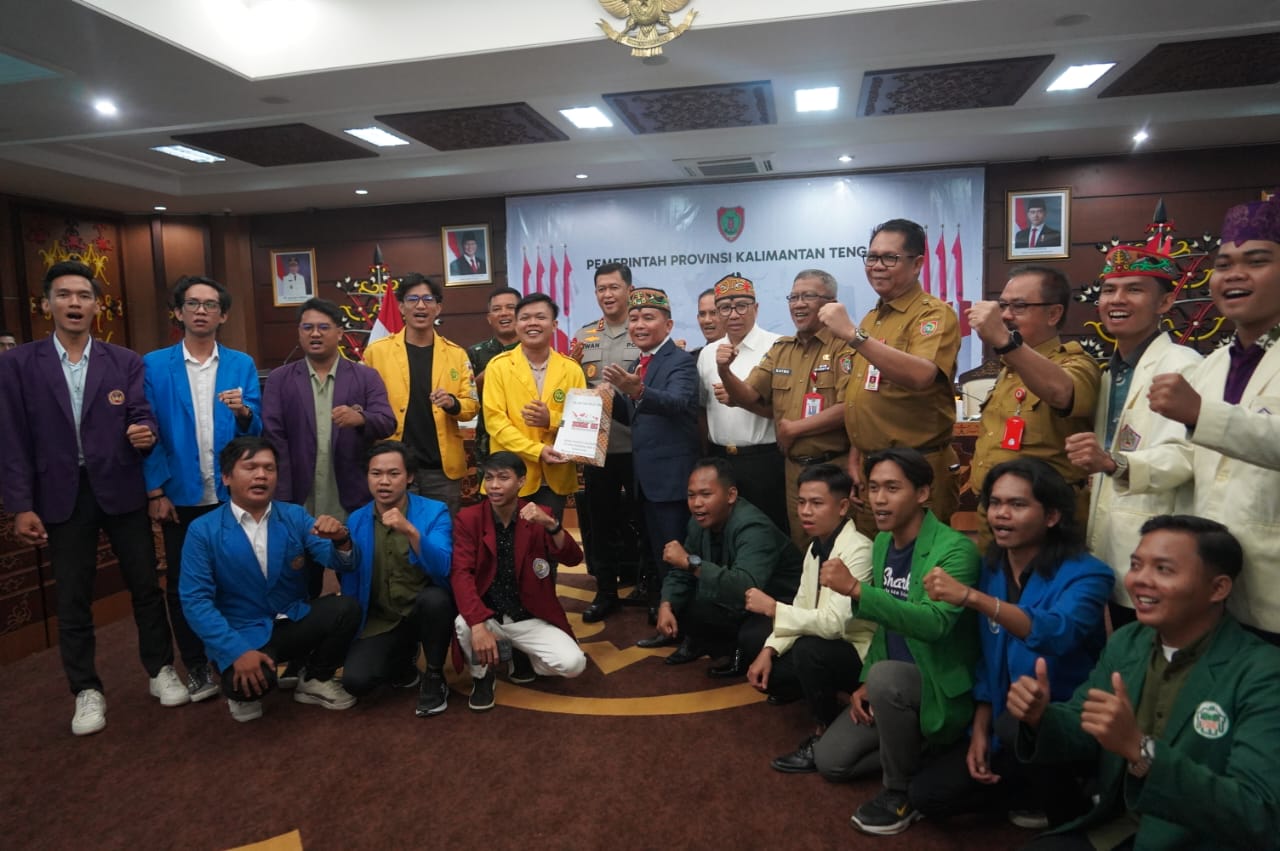 Gubernur Agustiar Sabran Serap Aspirasi Mahasiswa BEM se-Kalteng