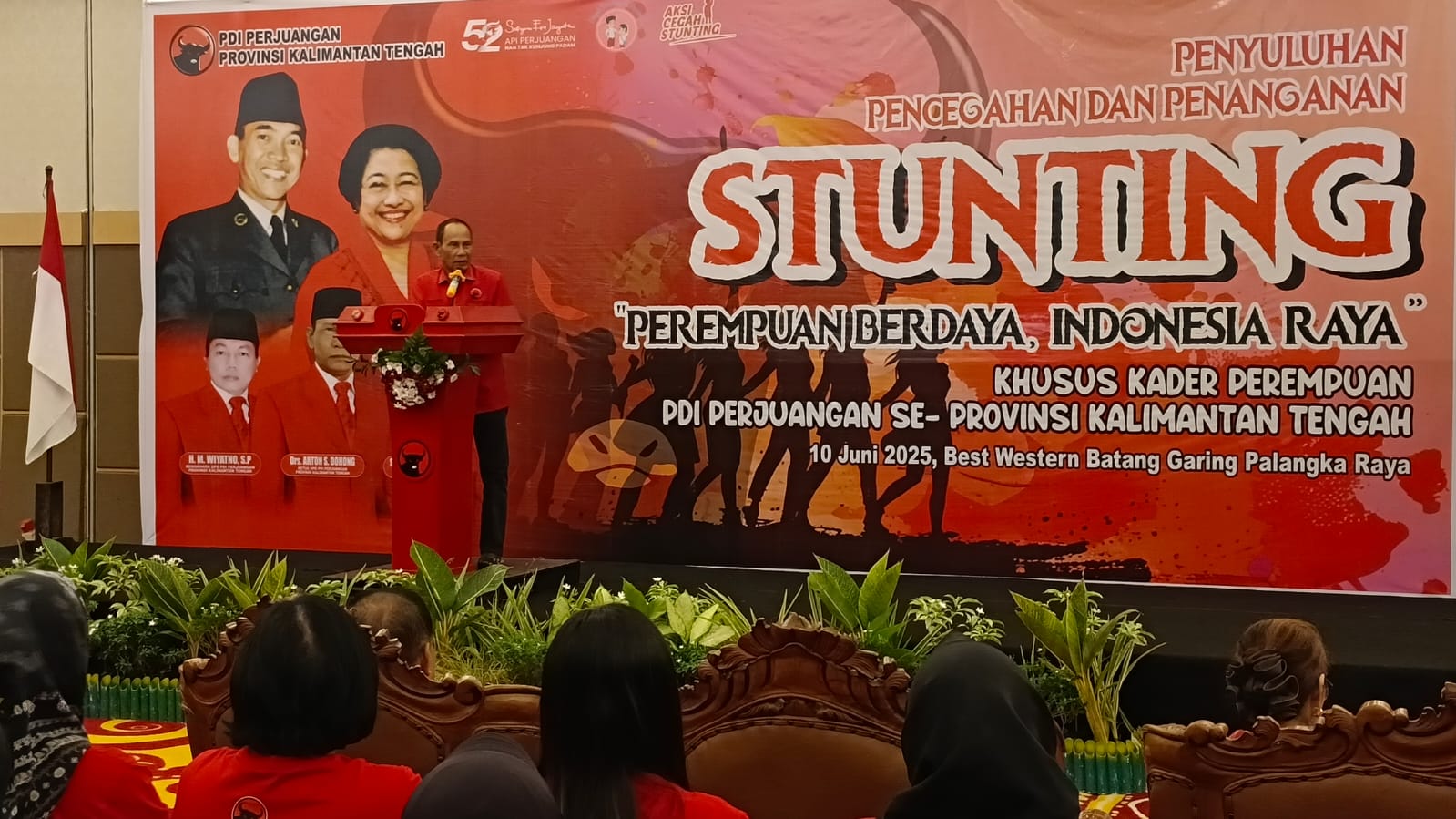 Kader Perempuan PDI-P Kalteng Dibekali Edukasi Stunting