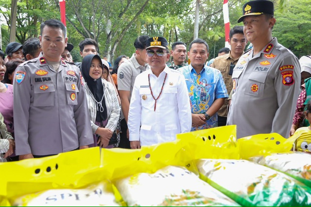 Gubernur Apresiasi POLRI Kawal Distribusi Beras Murah di Kalteng