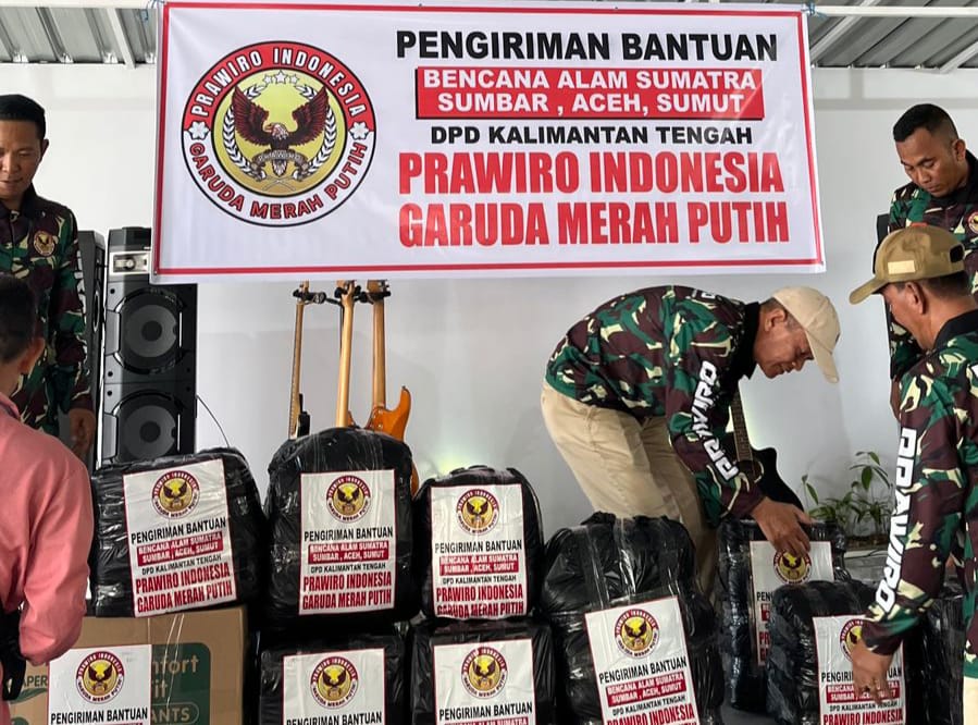 Prawiro Indonesia Kalteng Salurkan Bantuan untuk Korban Bencana Sumatera dan Aceh