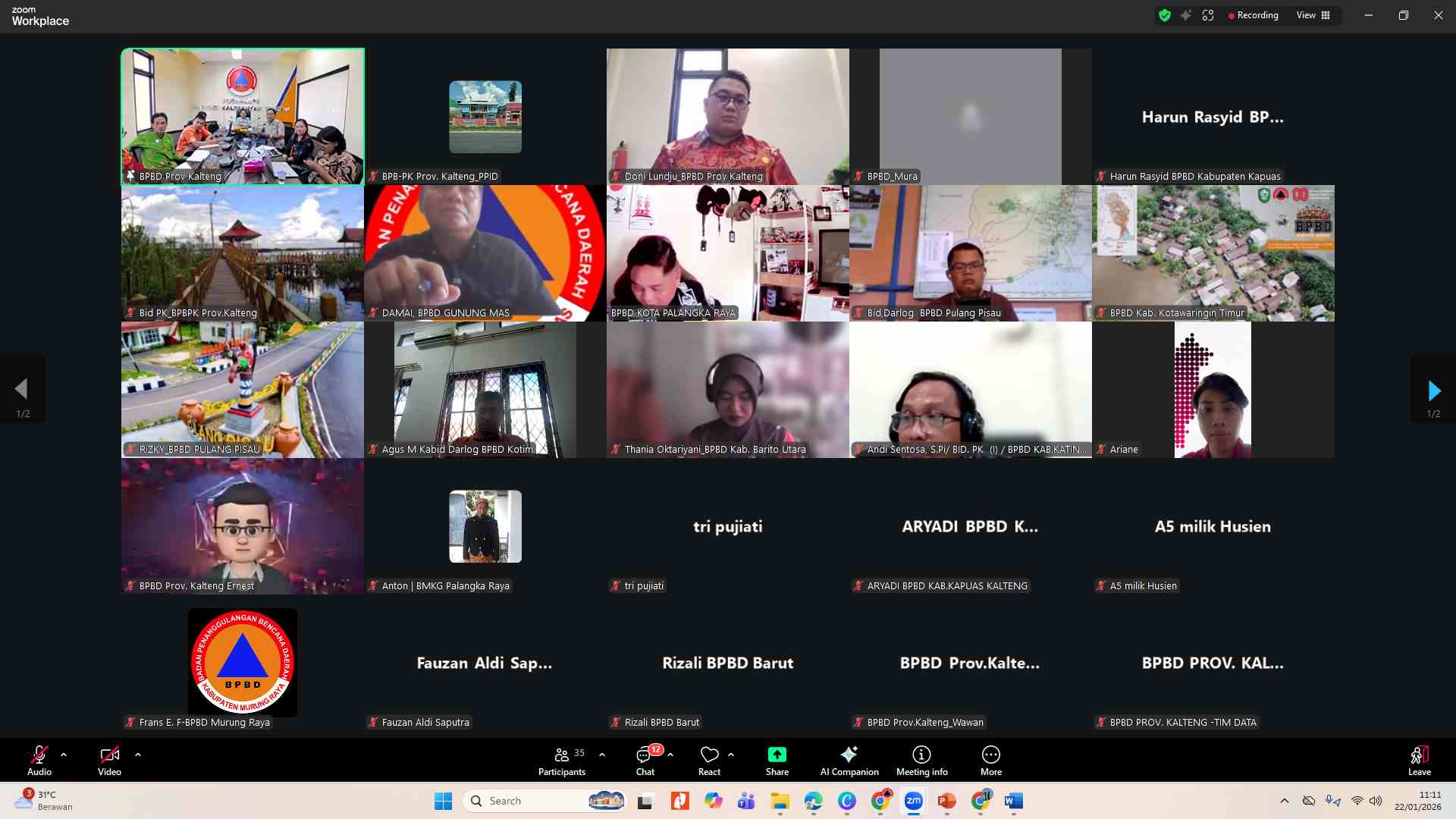 Antisipasi Kemarau Sejak Dini, BPBD Kalteng Perkuat Kesiapsiagaan Karhutla 2026