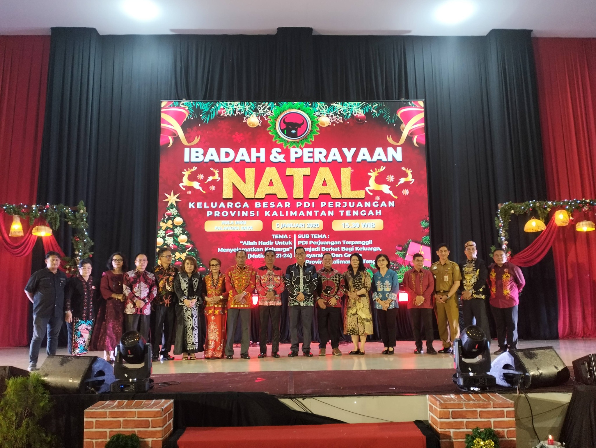 Perayaan Natal PDI Perjuangan Kalteng Dorong Kader Terus Bergerak untuk Kepentingan Rakyat