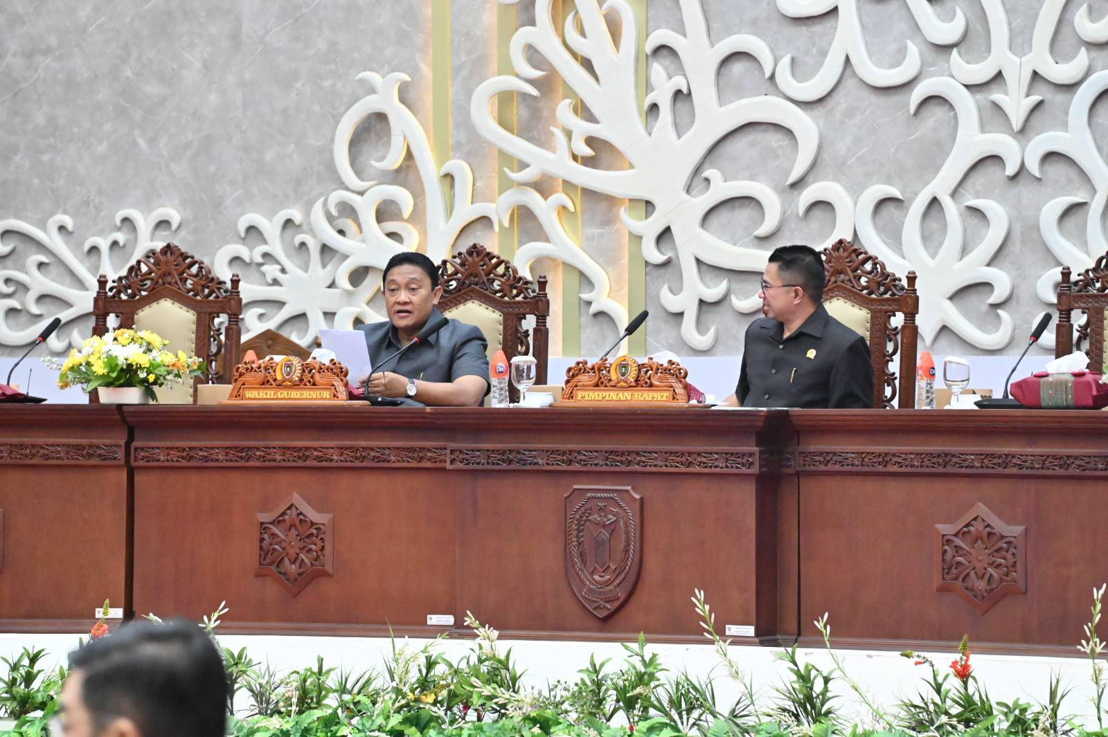 Wagub Edy Pratowo Hadiri Rapur DPRD Kalteng, Pansus Tiga Raperda Resmi Diumumkan