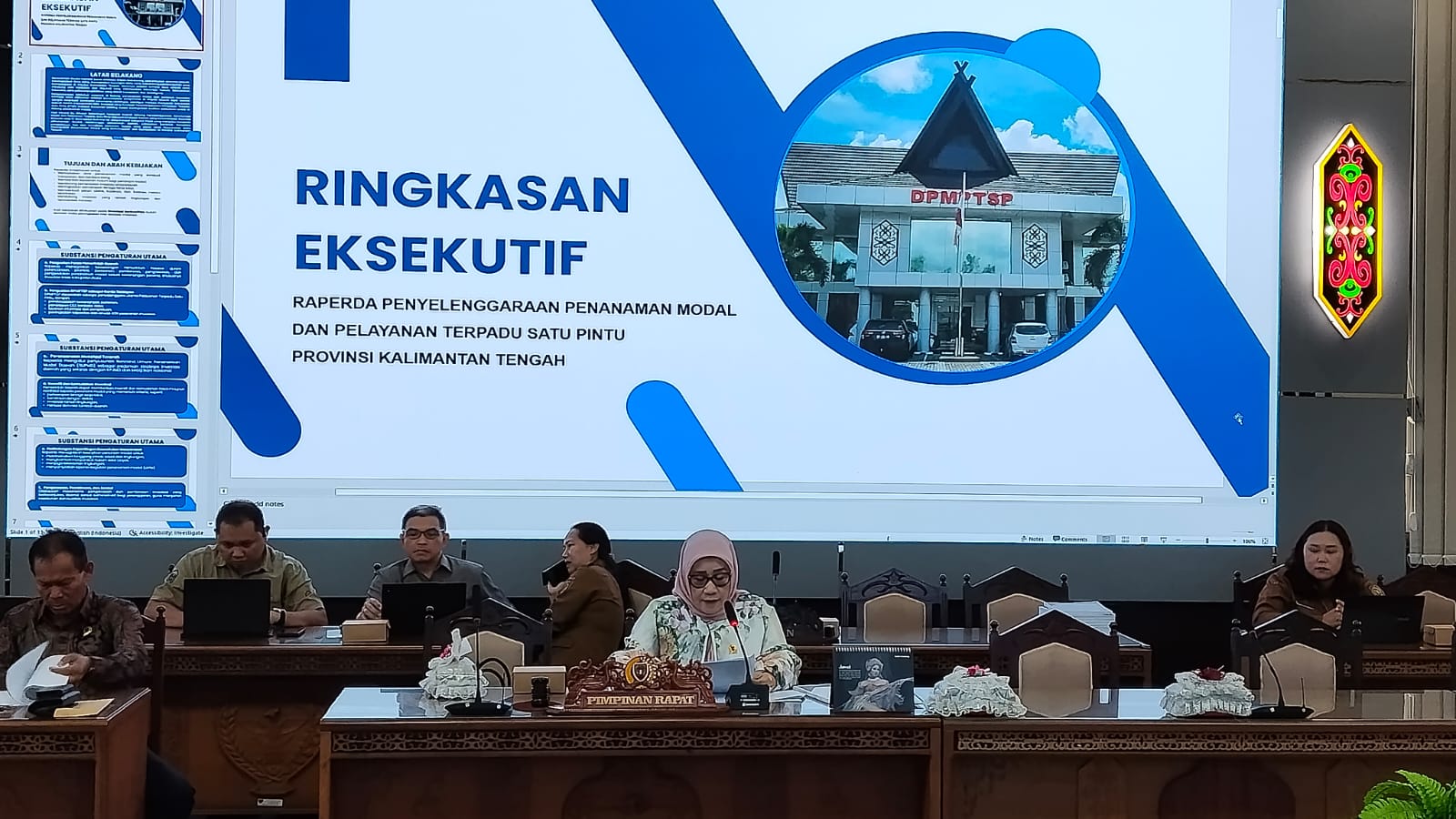Raperda Penanaman Modal Digodok, DPRD Kalteng Ingatkan Dampak Sosial