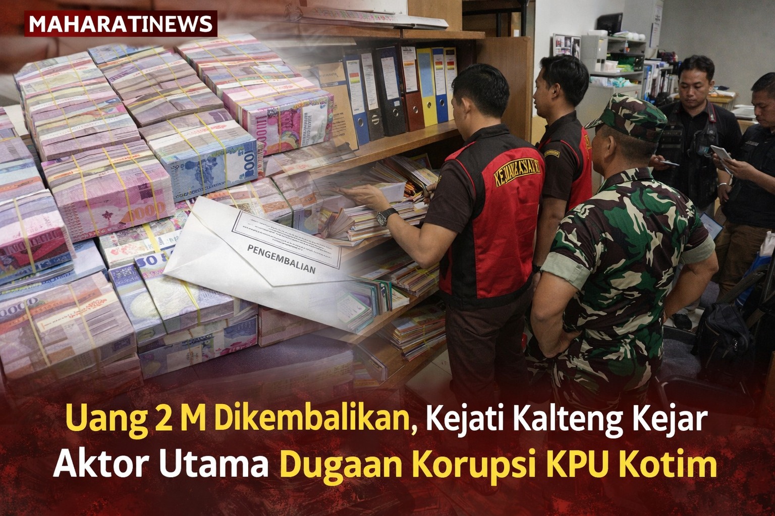 Uang 2 M Dikembalikan, Kejati Kalteng Kejar Aktor Utama Dugaan Korupsi KPU Kotim