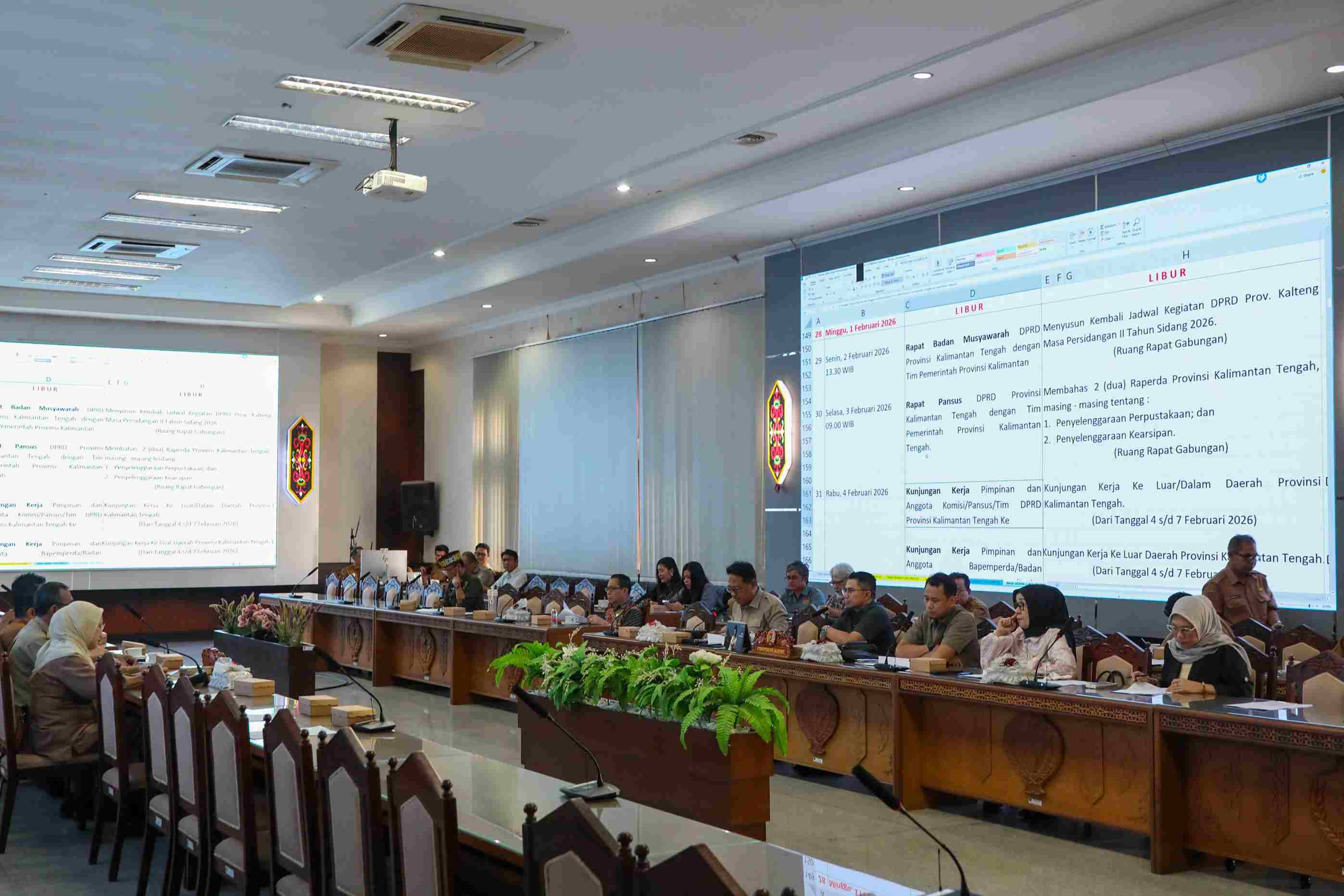 DPRD Kalteng Susun Ulang Agenda Sidang II 2026, Raperda Konflik Pertanahan Jadi Sorotan