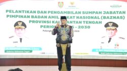 Wagub Edy Pratowo Lantik Pimpinan Baznas Kalteng, Dorong Zakat Jadi Motor Keadilan Sosial