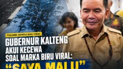 Gubernur Kalteng Akui Kecewa Soal Marka Biru Viral: “Saya Malu”