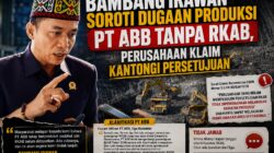 Bambang Irawan Soroti Dugaan Produksi PT ABB Tanpa RKAB, Perusahaan Klaim Kantongi Persetujuan