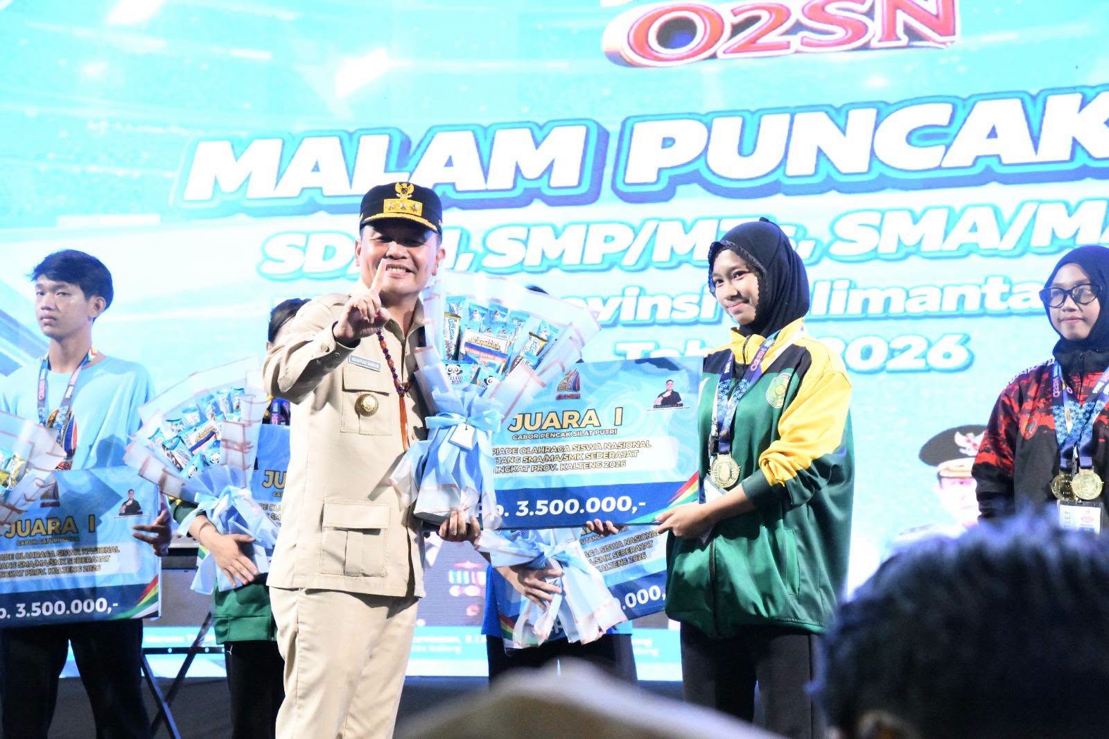 O2SN Kalteng Cetak Juara, Gubernur Agustiar Tantang Atlet Rebut Prestasi Nasional