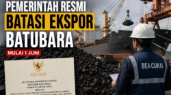 Pemerintah Resmi Batasi Ekspor Batubara Mulai 1 Juni