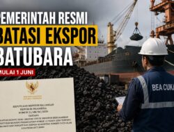 Pemerintah Resmi Batasi Ekspor Batubara Mulai 1 Juni