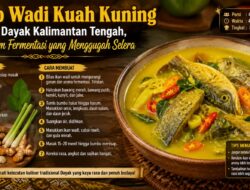Resep Wadi Kuah Kuning Khas Dayak Kalimantan Tengah, Gurih Asam Fermentasi yang Menggugah Selera