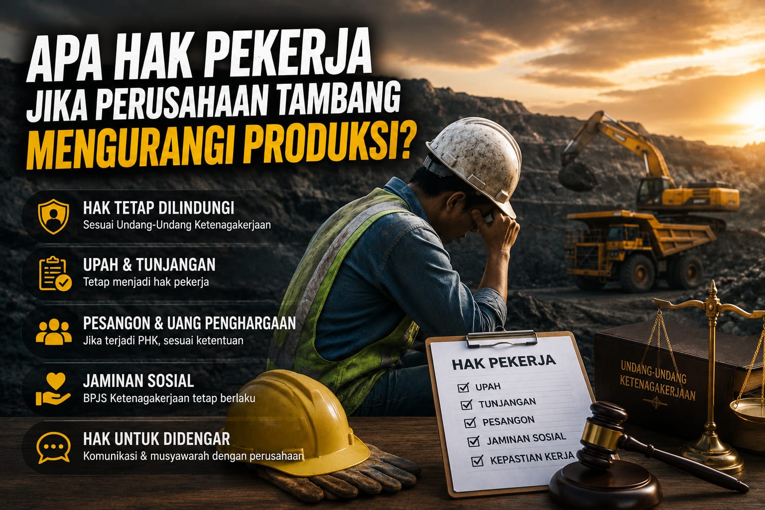 Apa Hak Pekerja Jika Perusahaan Tambang Mengurangi Produksi?