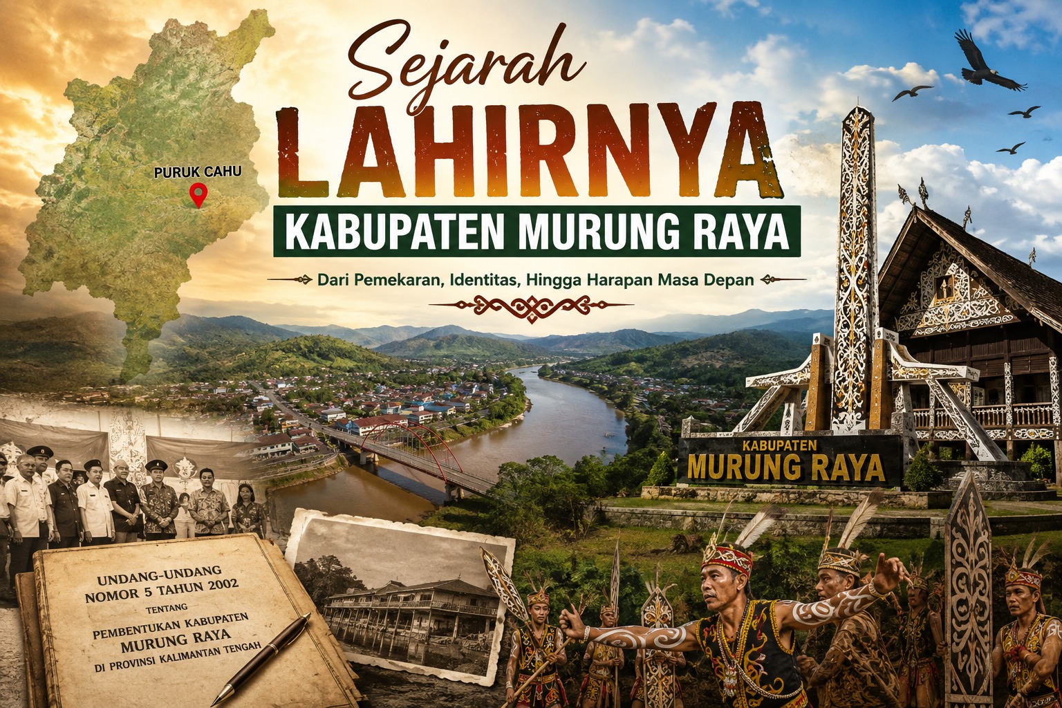 Sejarah Lahirnya Kabupaten Murung Raya